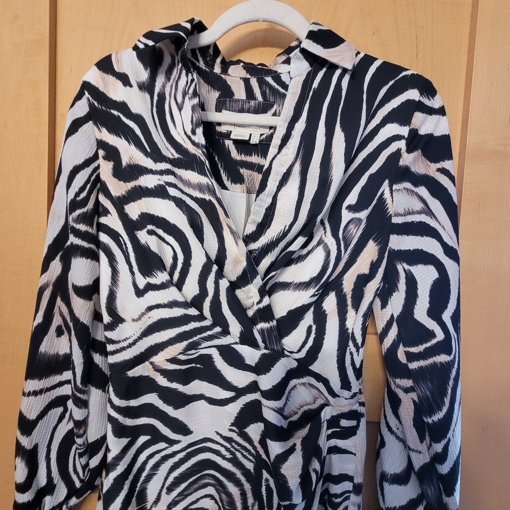 NEW Anthropologie Zebra Print Dress - Picture 9 of 16